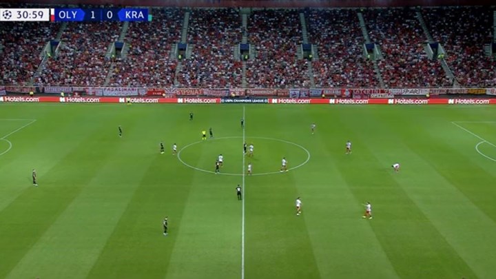 LIVE: Ολυμπιακός – Κράσνονταρ 1-0 (30′)