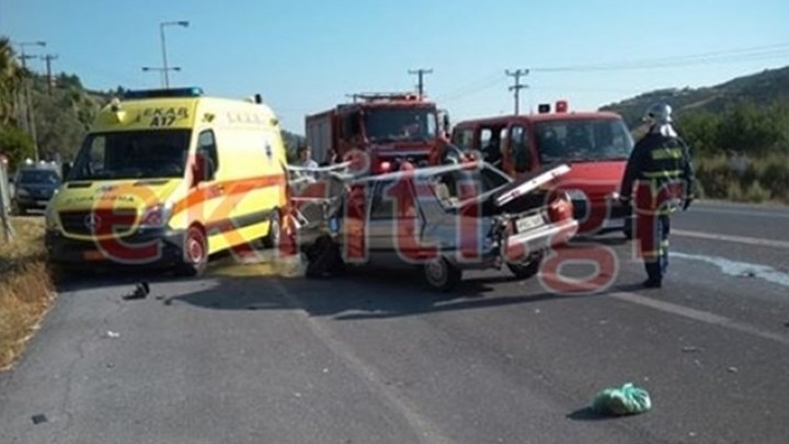 Τροχαίο με δύο τραυματίες στην Κρήτη – ΦΩΤΟ