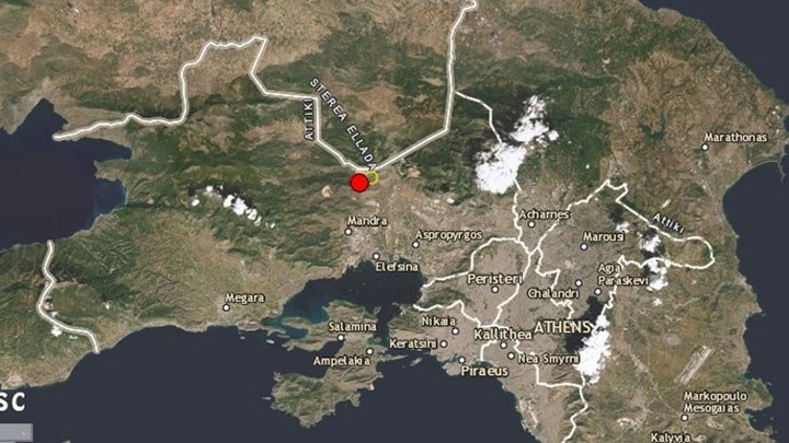 Σεισμός 3,9 Ρίχτερ στην Αθήνα – ΤΩΡΑ