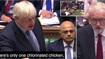 Σόου Τζόνσον στη Βουλή: Αποκάλεσε “κότα” τον Κόρμπιν – ΒΙΝΤΕΟ