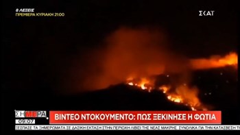 Βίντεο- ντοκουμέντο: Πώς ξεκίνησε η φωτιά στη Νέα Μάκρη