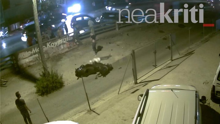 Βίντεο – σοκ από το θανατηφόρο τροχαίο στο Ηράκλειο – ΣΚΛΗΡΕΣ εικόνες