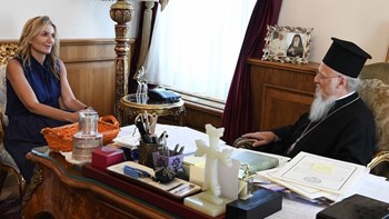 Η Μαρέβα Μητσοτάκη στο Οικουμενικό Πατριαρχείο