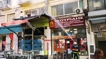 Φωτιά σε ψησταριά στο κέντρο της Θεσσαλονίκης -ΦΩΤΟ – ΒΙΝΤΕΟ