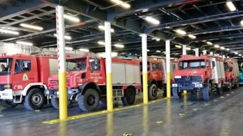 Φωτιά σε εργοστάσιο ξυλείας στο Ηράκλειο