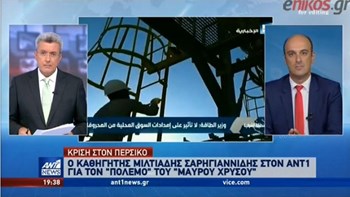 Ο καθηγητής Μιλτιάδης Σαρρηγιανίδης στον ΑΝΤ1: Οι απειλές για την Ελλάδα από την κρίση στον Περσικό Κόλπο – ΒΙΝΤΕΟ