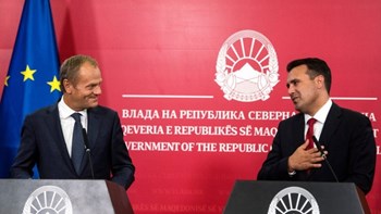 Τουσκ: Οι ηγέτες της ΕΕ πρέπει να στηρίξουν την έναρξη ενταξιακών διαπραγματεύσεων με τη Βόρεια Μακεδονία και την Αλβανία