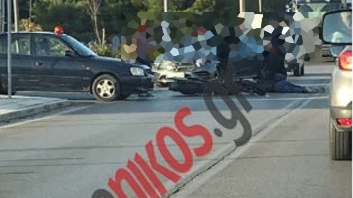 Τροχαίο στην εθνική οδό Αθηνών- Λαμίας –  Αυτοκίνητο συγκρούστηκε με μηχανή – ΦΩΤΟ αναγνώστη