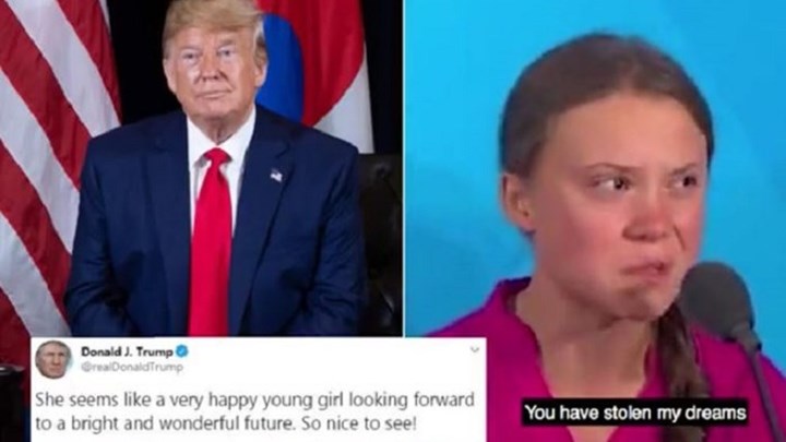 Σαρκαστικός ο Τραμπ με τη 16χρονη Γκρέτα που τα “έψαλε” στους ηγέτες – ΦΩΤΟ – ΒΙΝΤΕΟ