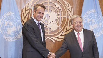 Κυπριακό και κλιματική αλλαγή στη συνάντηση Μητσοτάκη – Γκουτέρες