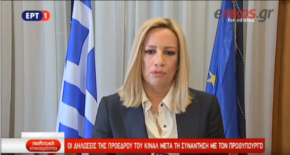 Σύγκλιση απόψεων Μητσοτάκη-Γεννηματά για την ψήφο των αποδήμων – Τι δήλωσε η πρόεδρος του ΚΙΝΑΛ – ΒΙΝΤΕΟ