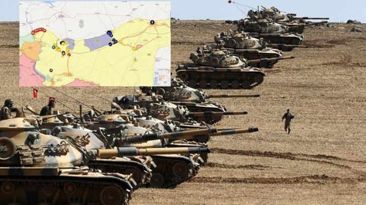 Πού έφτασε ο τουρκικός στρατός μέχρι την κατάπαυση του πυρός στη Συρία – Χάρτες