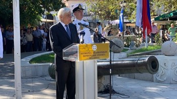 Παυλόπουλος: Όταν πρόκειται για την υπεράσπιση της ειρήνης και της δημοκρατίας δεν είναι επιτρεπτό να υπάρχουν δισταγμοί και ολιγωρίες