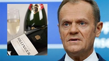 Στην υγεία των… Ευρωπαίων φορολογουμένων – Ο Τουσκ έδωσε περισσότερα από 100.000 ευρώ για σαμπάνια – ΦΩΤΟ