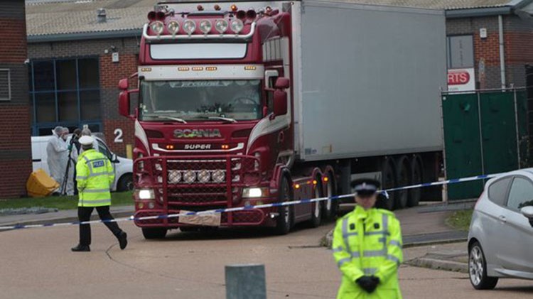 Κινέζοι οι 39 νεκροί σε κοντέινερ φορτηγού στο Έσσεξ