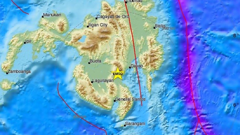 Σεισμός 6,7 Ρίχτερ νότια των Φιλιππίνων