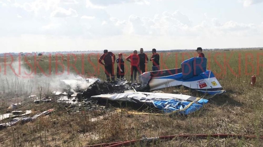 ΦΩΤΟ από τη συντριβή αεροσκάφους στα Κατεχόμενα