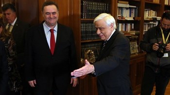 Συνάντηση του Προκόπη Παυλόπουλου με τον υπουργό Εξωτερικών του Ισραήλ