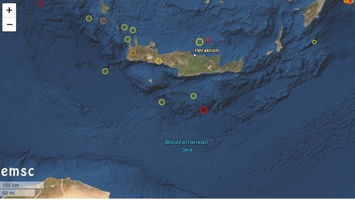 Σεισμική δόνηση 4 Ρίχτερ στην Κρήτη