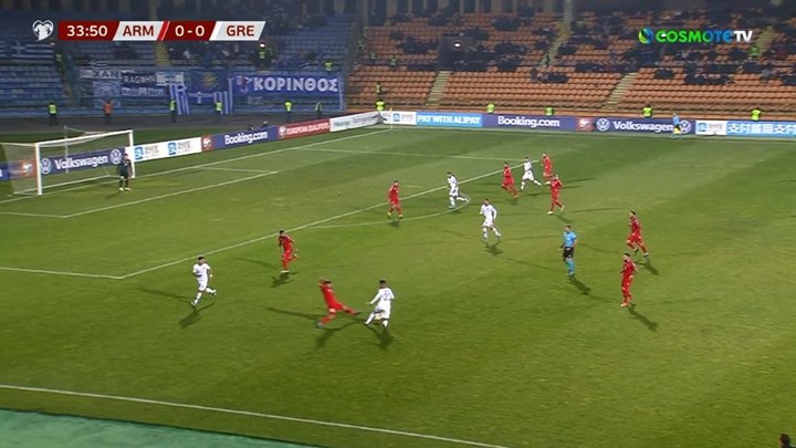 Με αυτό το υπέροχο γκολ άνοιξε το σκορ η Ελλάδα – ΒΙΝΤΕΟ