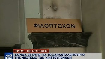 Τι λέει ο ιερέας που έβαλε “ταρίφα” για το Σαρανταλείτουργο – ΒΙΝΤΕΟ