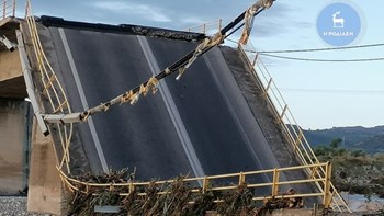 Εικόνες σοκ από την γέφυρα που κατέρρευσε στη Ρόδο – ΦΩΤΟ