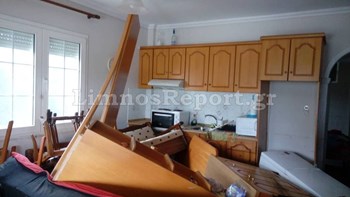 Χείμαρρος πέρασε μέσα από σπίτι στη Λήμνο – Εικόνες καταστροφής – ΦΩΤΟ – ΒΙΝΤΕΟ