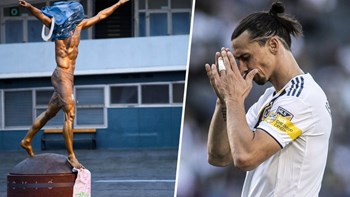 Ο “κακός χαμός” στη Σουηδία με Ιμπραΐμοβιτς: Λεκάνη τουαλέτας, σακούλες σκουπιδιών και φωτιά στο άγαλμα του από οπαδούς της Μάλμε – ΒΙΝΤΕΟ