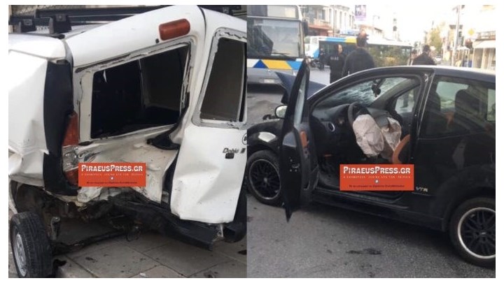 Τρομακτικό τροχαίο στον Πειραιά – Έκλεισε για αρκετή ώρα η Λεωφόρος Θηβών – ΦΩΤΟ