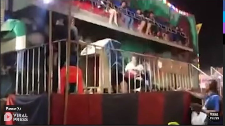 Παραλίγο τραγωδία σε Λούνα Παρκ της Ταϊλάνδης – Άνοιξε η μπάρα και έπεσαν στο κενό – ΒΙΝΤΕΟ
