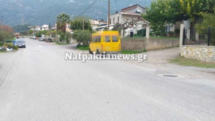 Ναύπακτος: Τροχαίο με σχολικό λεωφορείο και αγροτικό – ΦΩΤΟ