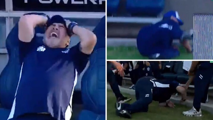 Ο Μαραντόνα σωριάζεται από τα νεύρα του στο γήπεδο και γίνεται viral – ΒΙΝΤΕΟ