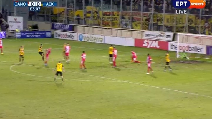 Ξάνθη – ΑΕΚ 0-1 (84′)