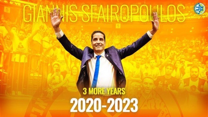 Ανανέωσε ο Σφαιρόπουλος με τη Μακάμπι Τελ Αβίβ έως το 2023