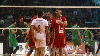 Βόλεϊ ανδρών: Ο Ολυμπιακός  νικητής στο ντέρμπι με τον Παναθηναϊκό