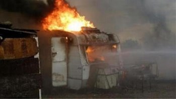 Θεσσαλονίκη: Πυρκαγιά σε τροχόσπιτο