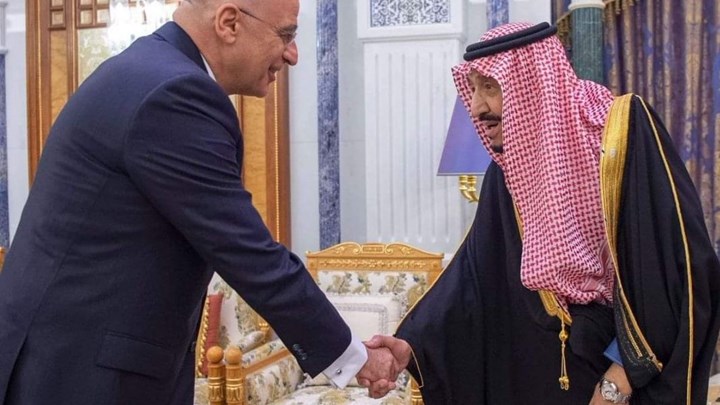 Συνάντηση Δένδια με τον βασιλιά Σαλμάν