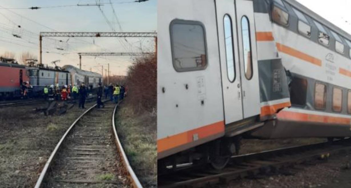 Ρουμανία: Σύγκρουση τρένων στο Πλοέστι – Τουλάχιστον δέκα τραυματίες – ΦΩΤΟ