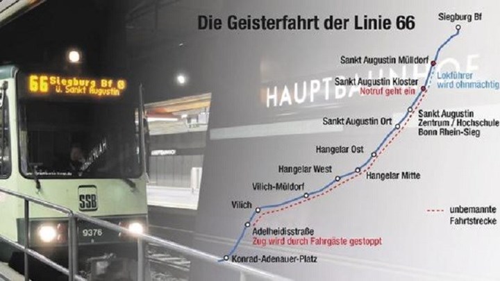 Θρίλερ στη Βόννη: Ανεξέλεγκτο τραμ μετά τη λιποθυμία του μηχανοδηγού