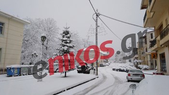 Η Ζηνοβία έντυσε στα “λευκά” τα Καλάβρυτα – ΦΩΤΟ αναγνώστη