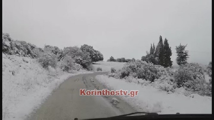 Κορινθία: Στους 20 πόντους το ύψος του χιονιού στο Στεφάνι – ΒΙΝΤΕΟ