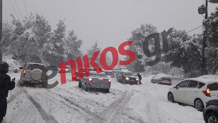 Ζηνοβία: Εγκλωβίστηκαν οδηγοί στην Μαλακάσα – ΦΩΤΟ αναγνώστη