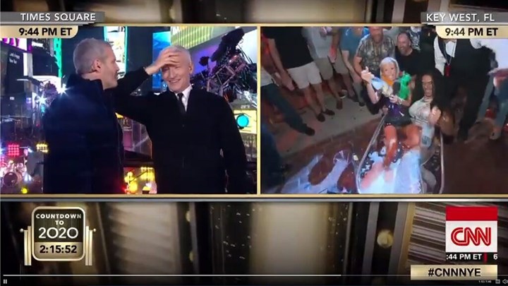 CNN: Το απρόοπτο με τη δημοσιογράφο στο πρωτοχρονιάτικο σόου – Κατέληξε σε μπανιέρα γεμάτη ρούμι – ΒΙΝΤΕΟ