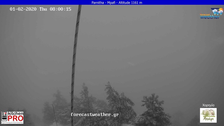 LIVE: Χιονίζει στην Πάρνηθα – ΒΙΝΤΕΟ