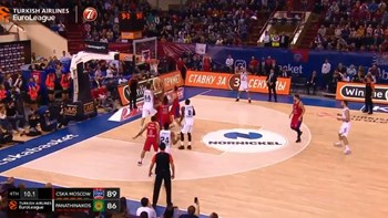 ΤΣΣΚΑ Μόσχας – Παναθηναϊκός: Το τρίποντο του Καλάθη που έστειλε το ματς στην παράταση – ΒΙΝΤΕΟ