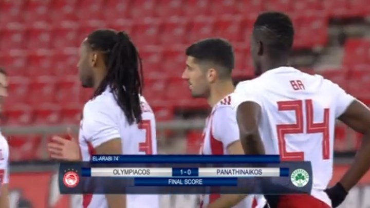 Ολυμπιακός – Παναθηναϊκός 1-0 (ΤΕΛΙΚΟ)