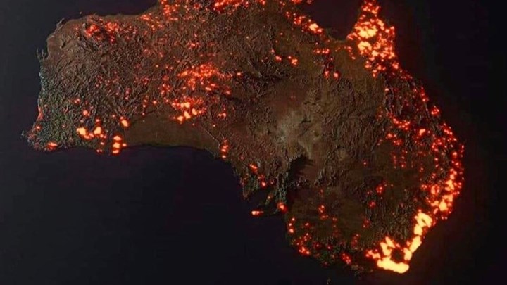 Σάλος με τη φωτογραφία που δείχνει την Αυστραλία να φλέγεται – Είναι αληθινή ή όχι;