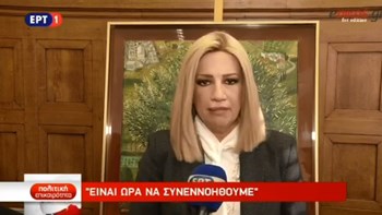 Γεννηματά: Είναι ώρα να συνεννοηθούμε – Να εκπέμψει η χώρα ετοιμότητα – ΒΙΝΤΕΟ
