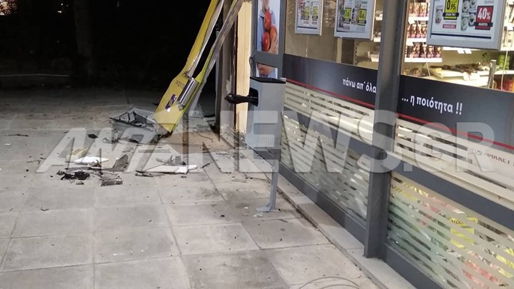 Ανατίναξαν ΑΤΜ στην Αγία Παρασκευή – 40.000 ευρώ η λεία – ΦΩΤΟ – ΒΙΝΤΕΟ