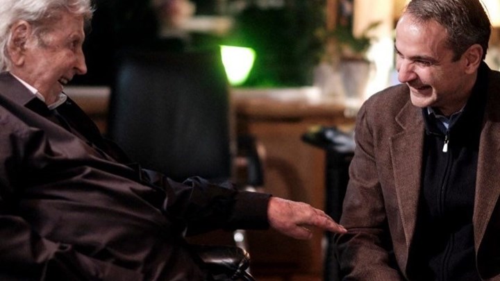 Συνάντηση Κυριάκου Μητσοτάκη με τον Μίκη Θεοδωράκη – ΦΩΤΟ